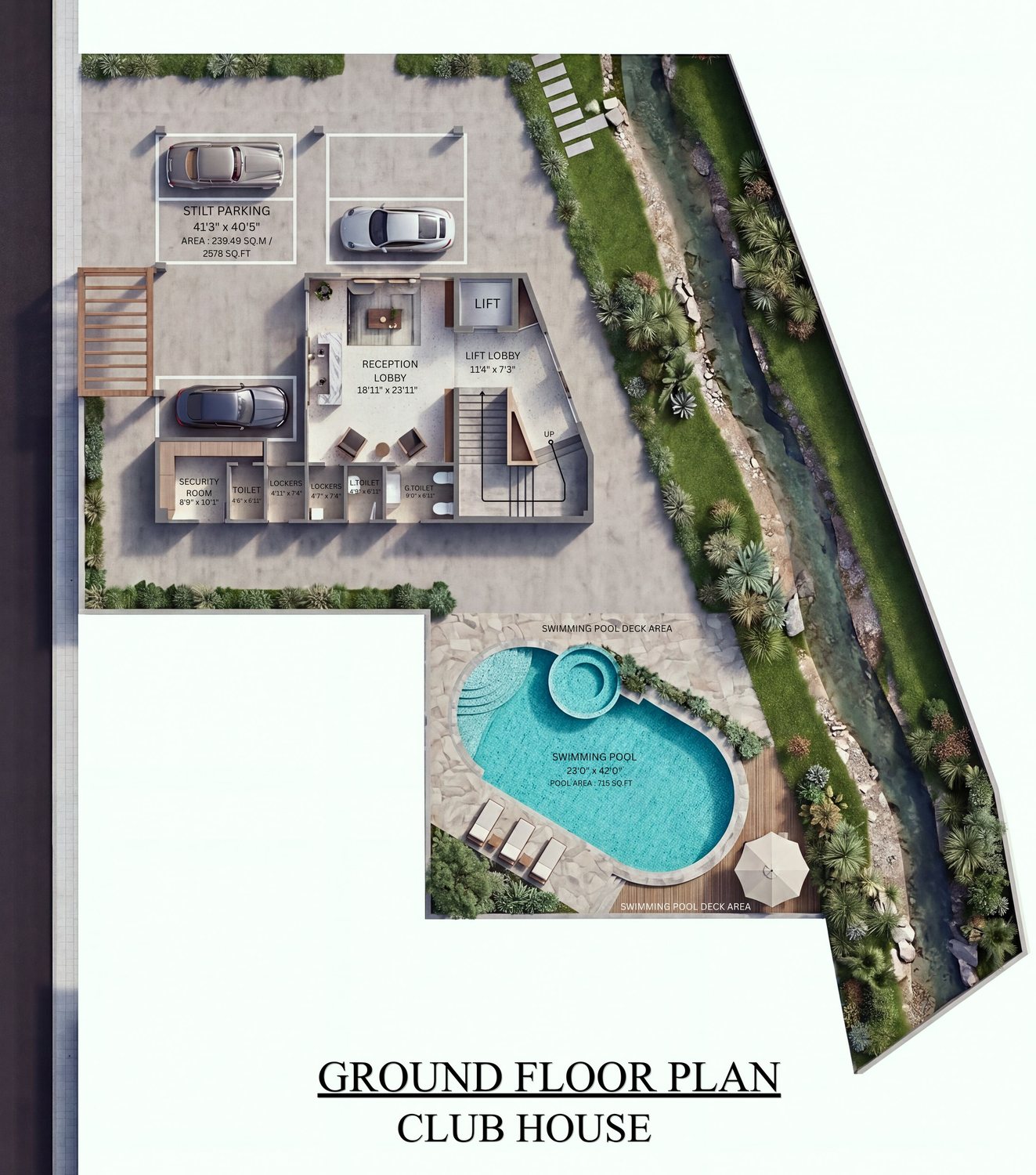 Club house ground floor plan