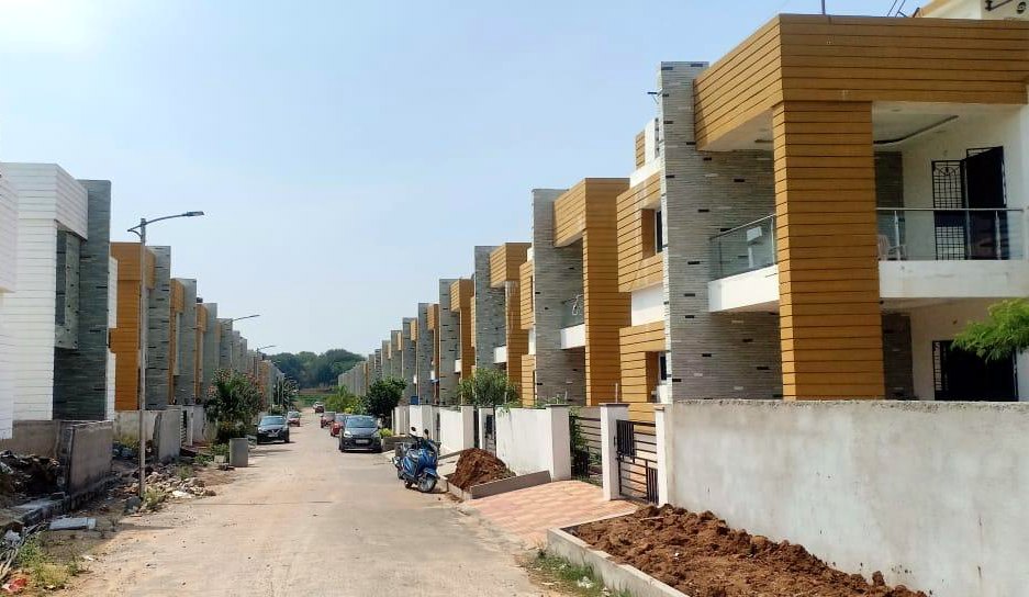 A street of villas at SRK Green Park
