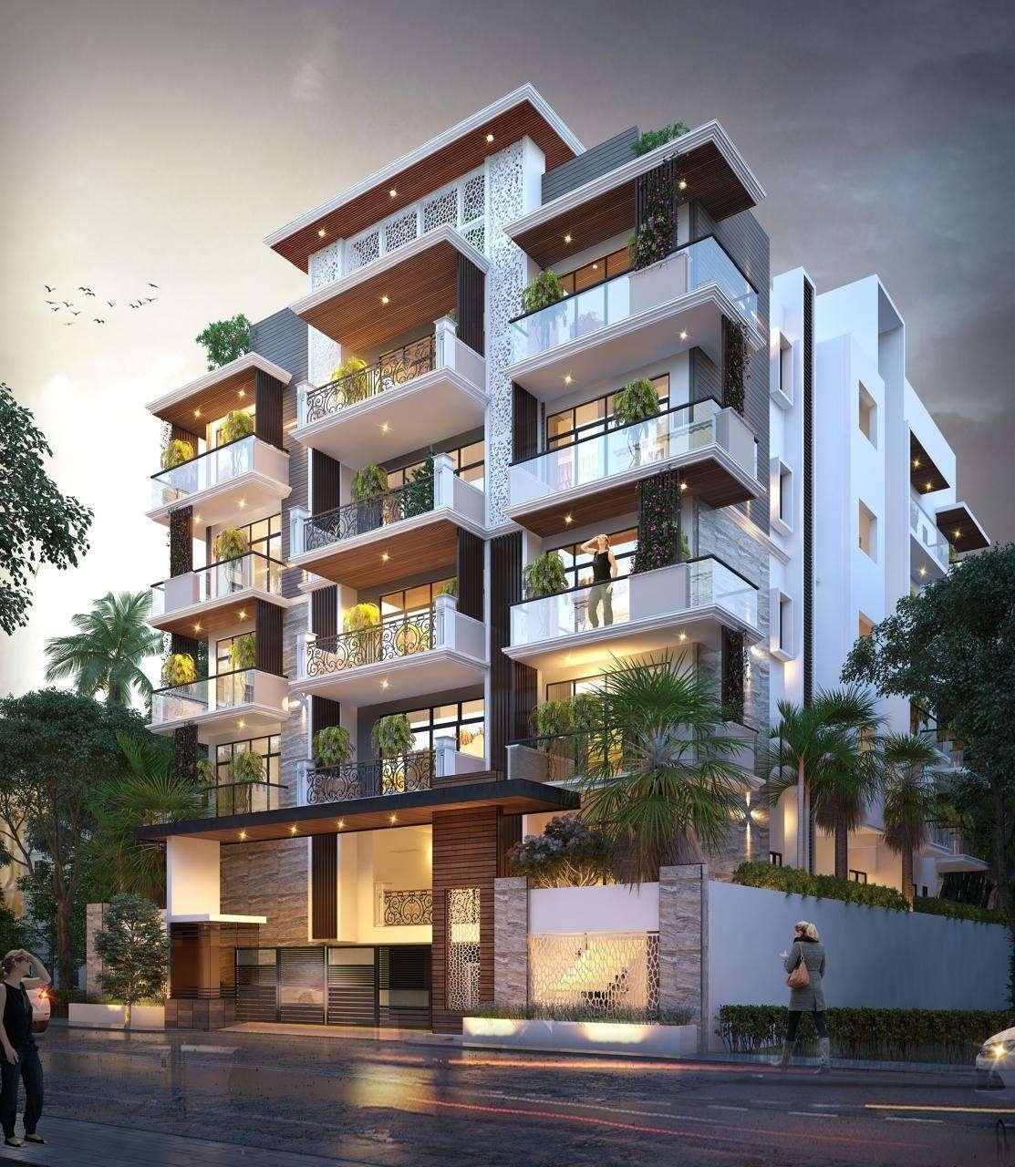SRKg Luxepolis in Bangalore, seen from the street corner