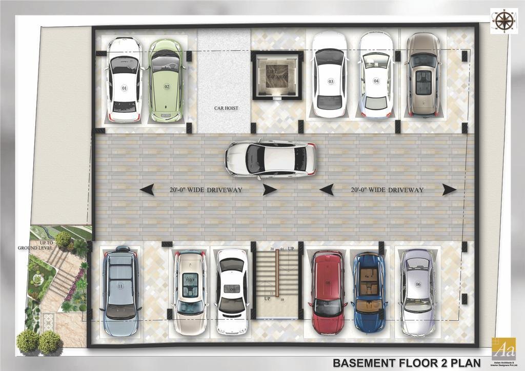 Basement 2 plan of SRKg Luxepolis