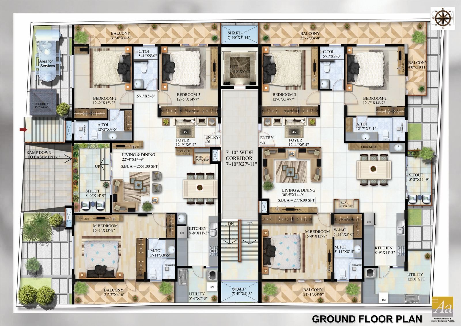 Ground floor plan of SRKg Luxepolis